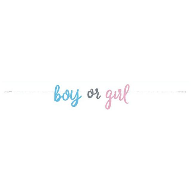 Unique - Gender Reveal Script Banner 7 Ft.