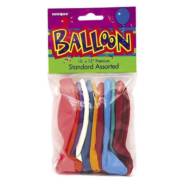 Unique - Assorted Balloon Pack of 10