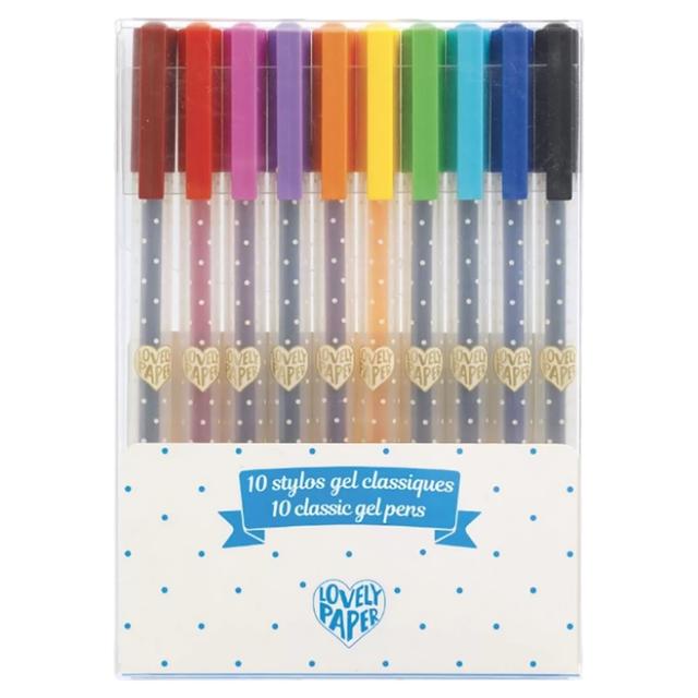 Djeco - Classic Gel Pens - Pack of 10