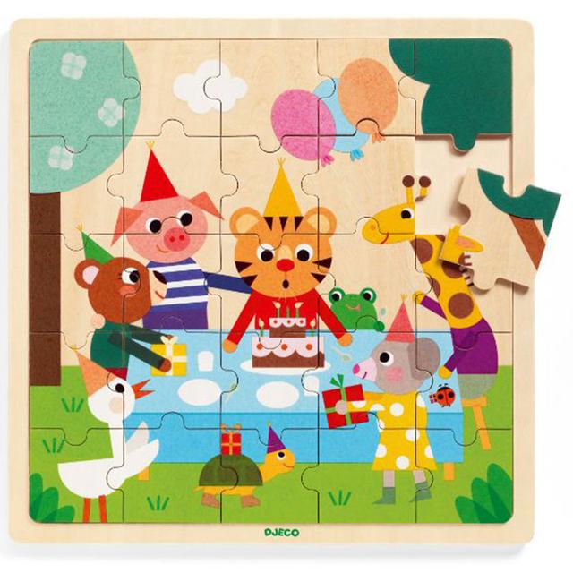 DJECO - Puzzlo Happy Wooden Tray Puzzle