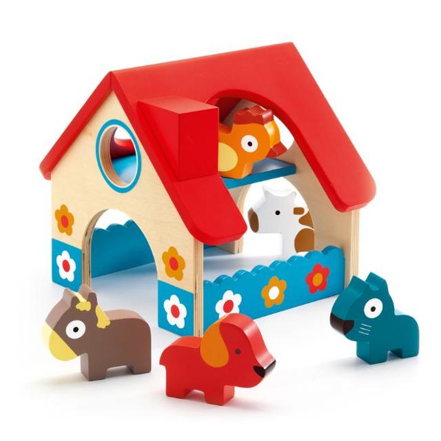 Djeco - Wooden Mini Farm Toy