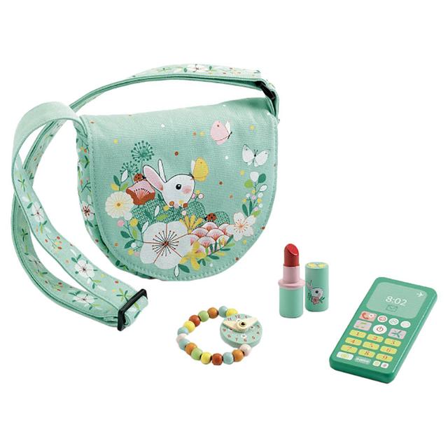 Djeco - Lucy's Role Play Bag And Accessories - Green