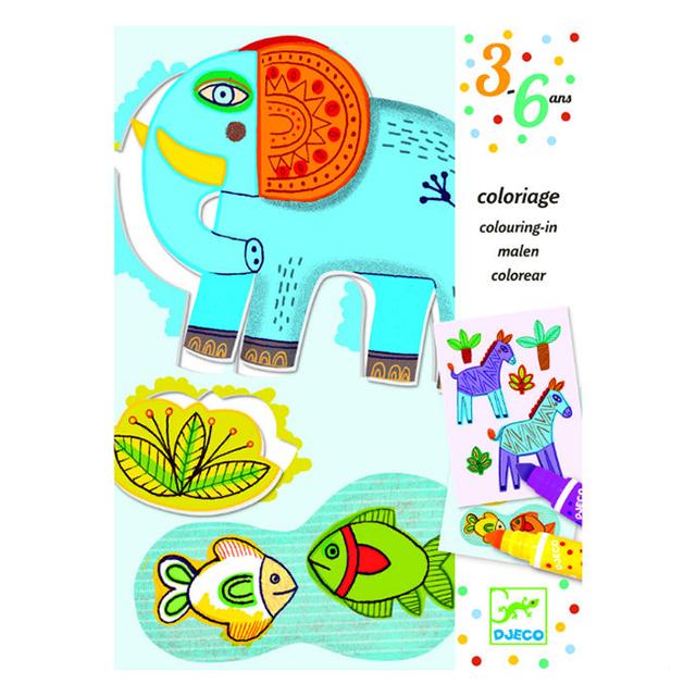 Djeco - Zoo Zoo Colouring for Toddlers