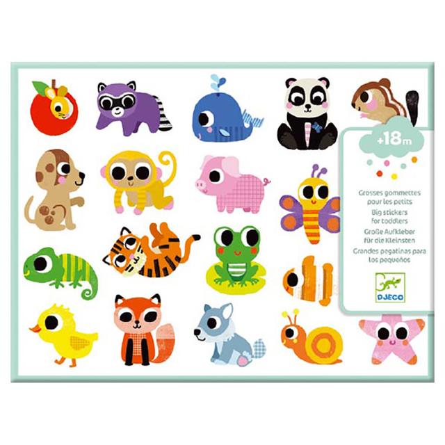 Djeco - Baby Animals Big Stickers