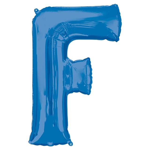 Amscan - 16" Blue Letter F Balloon