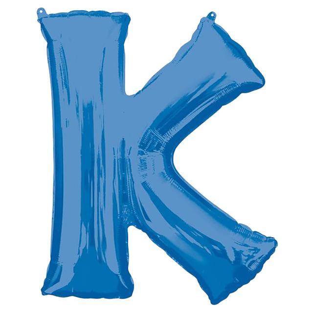 Amscan - 16" Blue Letter K Balloon