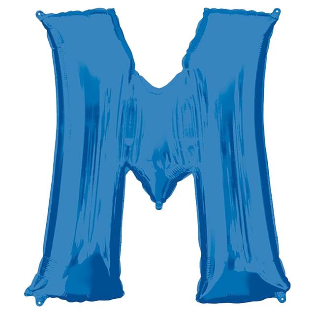 Amscan - 16" Blue Letter M Balloon