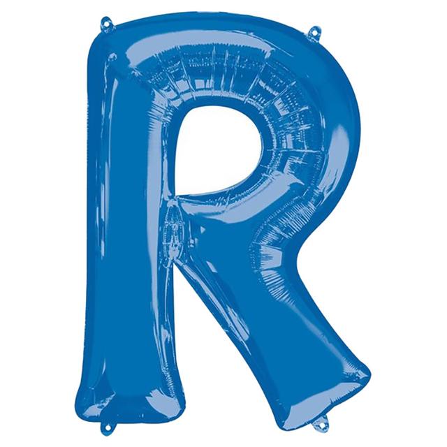 Amscan - 16" Blue Letter R Balloon