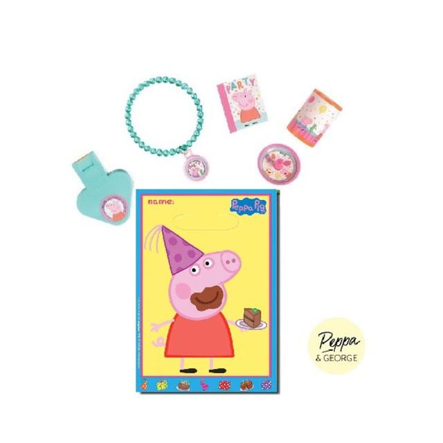 Party Camel - Peppa & George Party Bags with Party Favors - Package May Vary