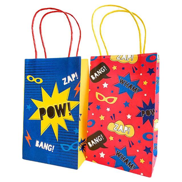 Party Camel - Super Hero Party Paper Treat Bag - 8pcs