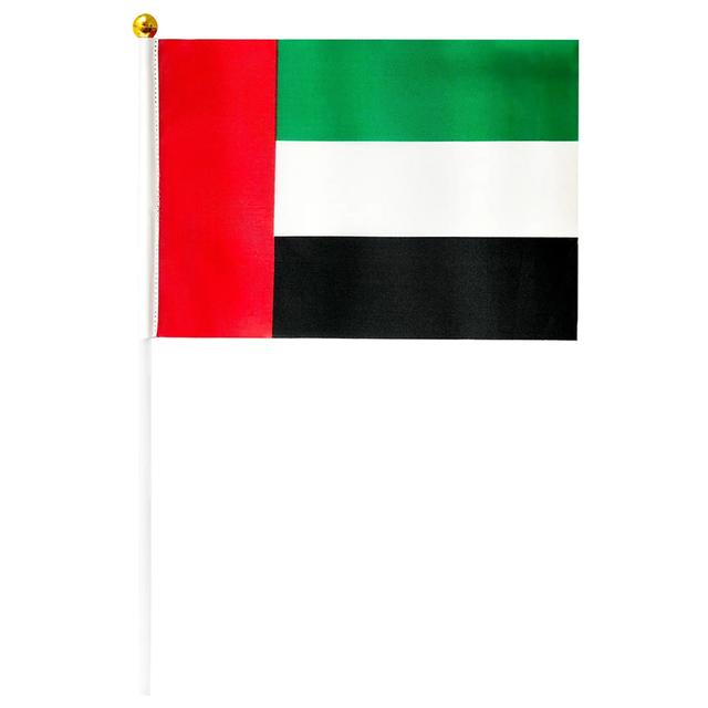 Party Magic - Uae Hand Waves National Flag - 10Pcs - 14x21cm