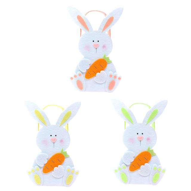 Party Magic - Easter Bunny Felt Bags Assorted 20cm