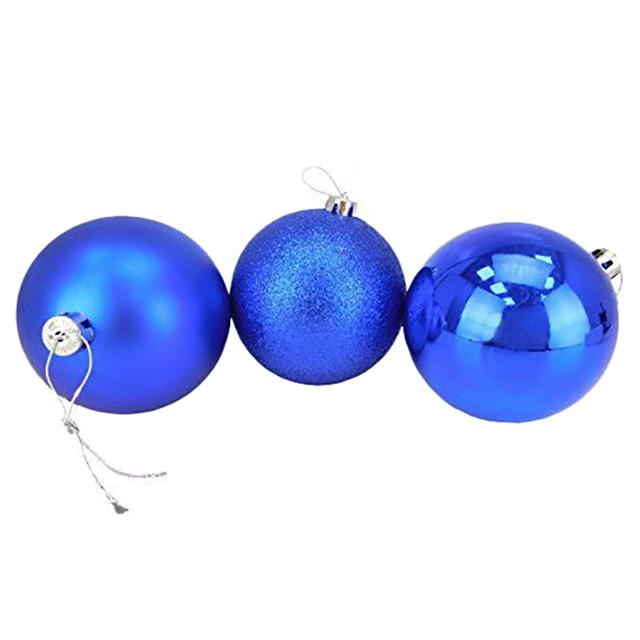 Christmas Magic - Balls Shiny Matt Glitter - 36pcs - Blue