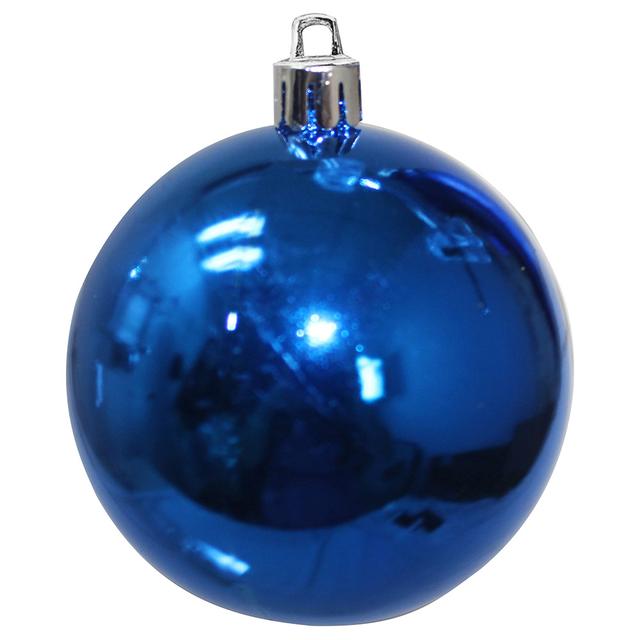 Christmas Magic - Shiny Matt Glitter Balls 3cm - 24pcs - Blue