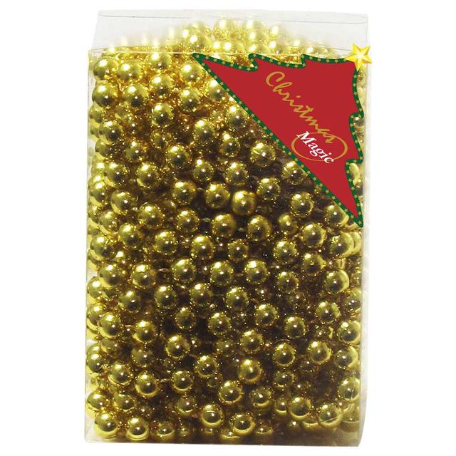 Christmas Magic - Beads Garland 6 x 10m - Gold