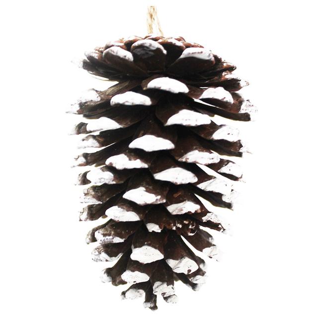 Christmas Magic - Deluxe Cones Nature with Snow - Brown