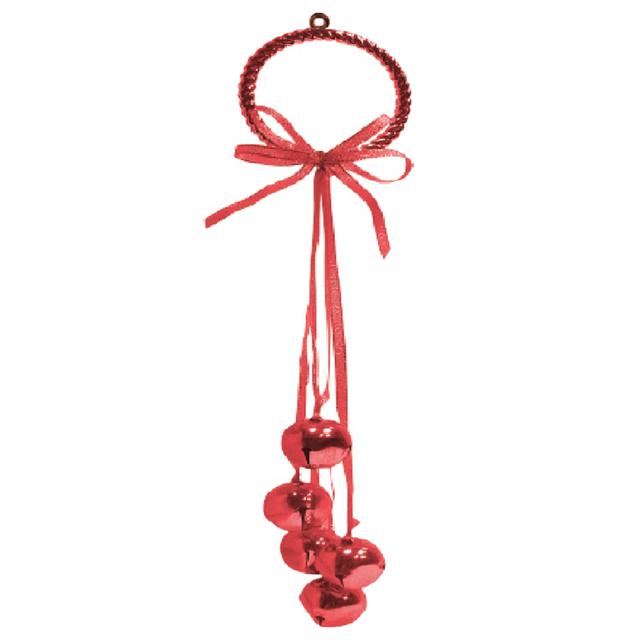 Christmas Magic - Bell Cluster Decoration - Red 