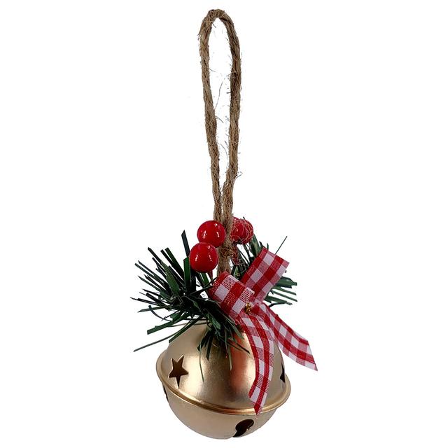 Christmas Magic - Hanging Bell - 7cm - Gold