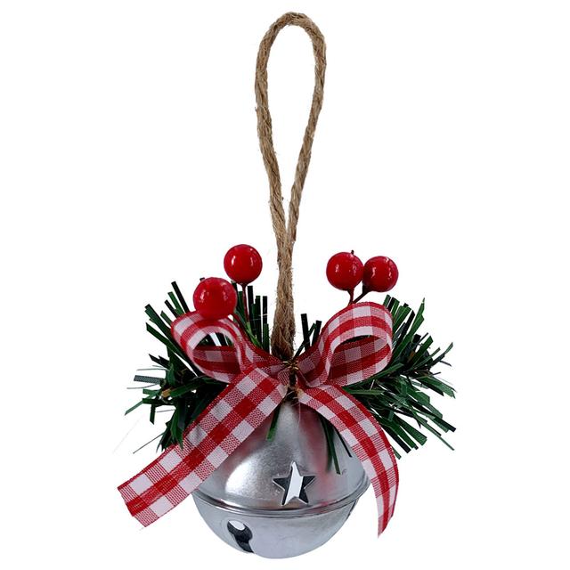 Christmas Magic - Hanging Bell - 7cm - Silver