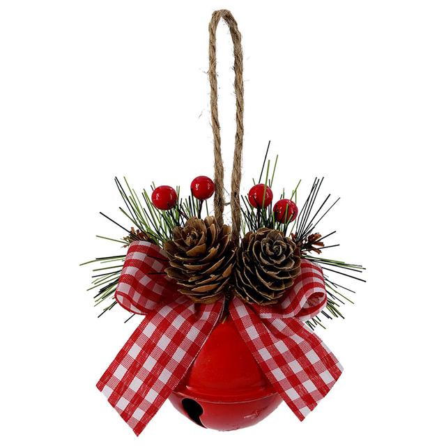 Christmas Magic - Hanging Bell - 9cm - Red