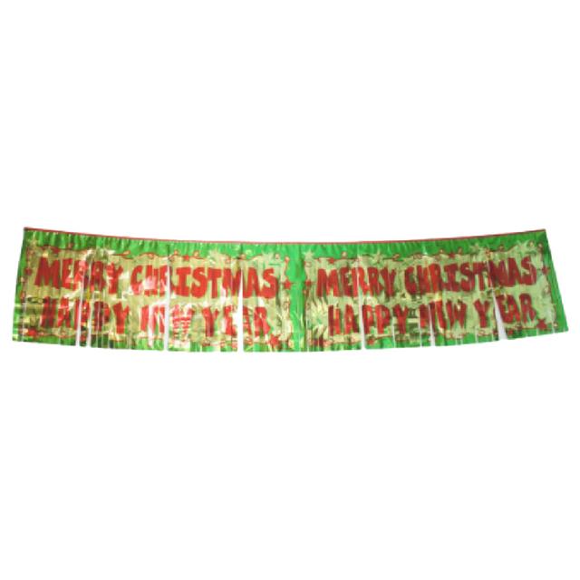 Christmas Magic - Xmas Fringed Foil Banner 12 x 60 inch