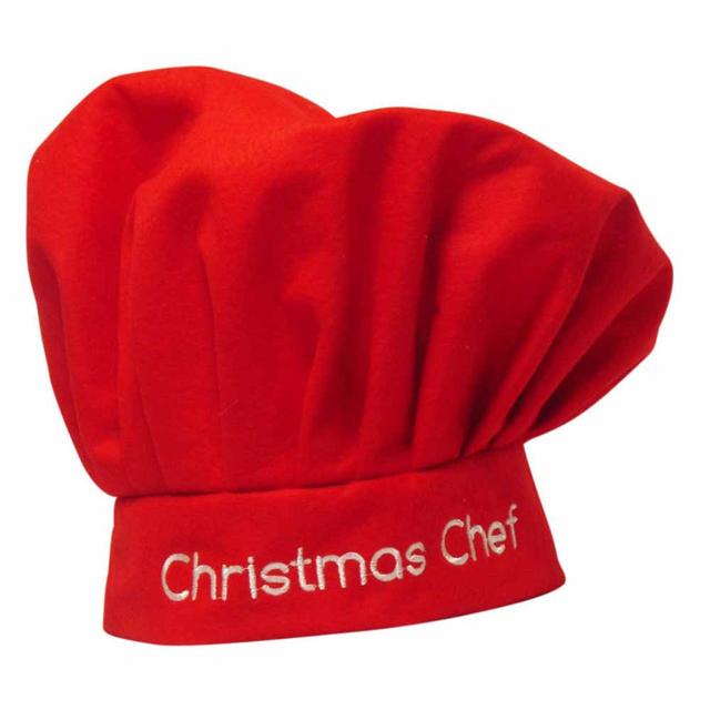 Christmas Magic - Christmas Party Chef Hat - Red