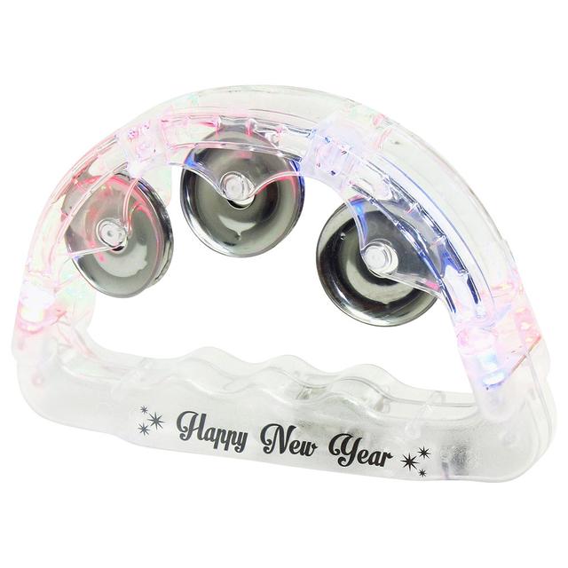 Party Magic - Happy New Year Flashing Tambourine