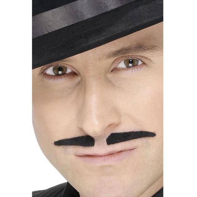 Smiffys - Black Spiv Tash Self Adhesive