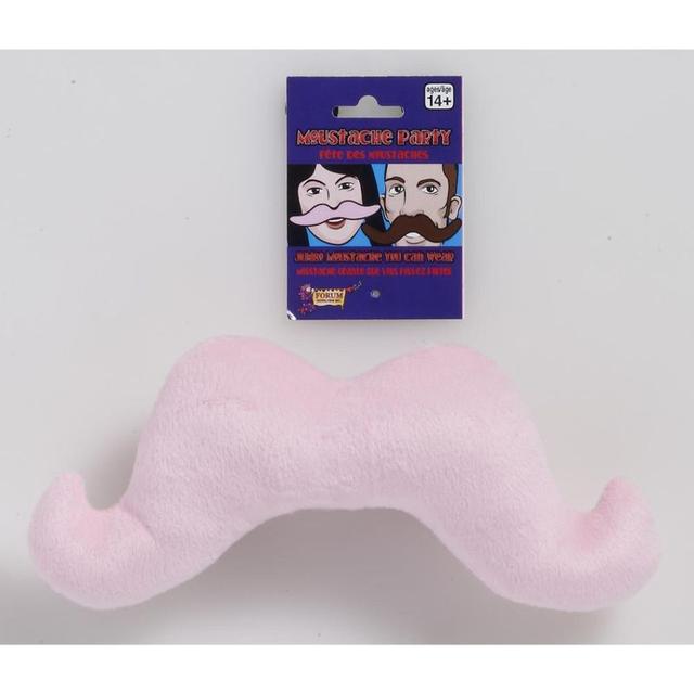 Forum - Large Plush Moustache Pink