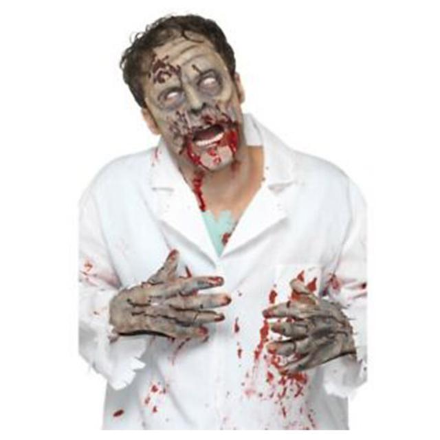 Smiffys - Zombie Latex Mask & Gloves 2pc-Set_One Size