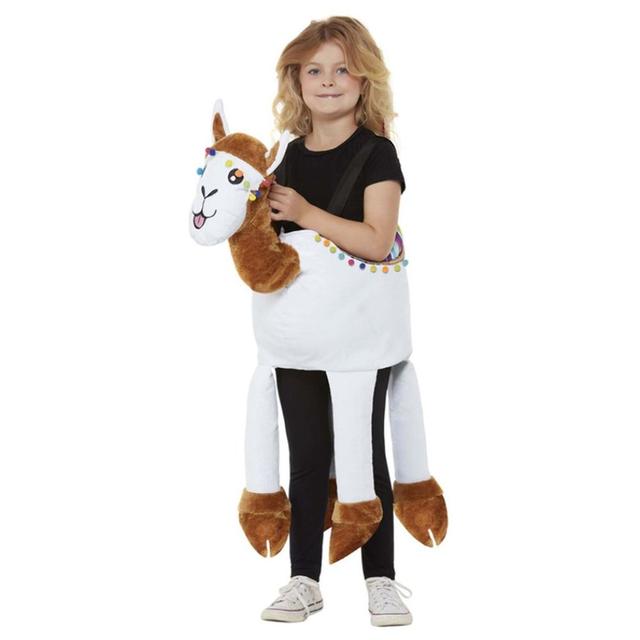 Smiffys - Ride-In Llama Adjustable Child Costume - White