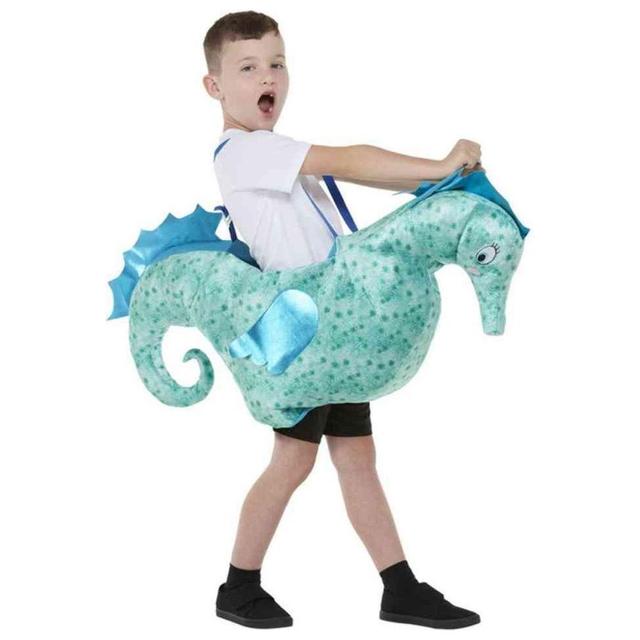 Smiffys - Ride-In Seahorse Child Costume - Blue