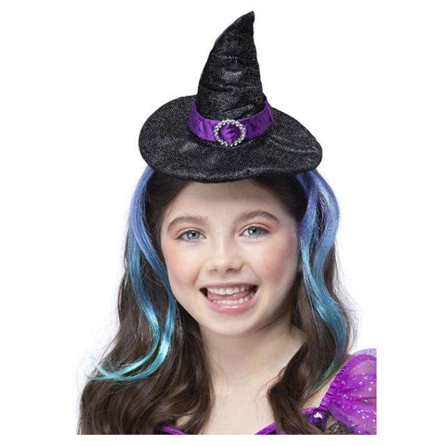 Smiffys - Glitter Witch Headband w/ Hair 