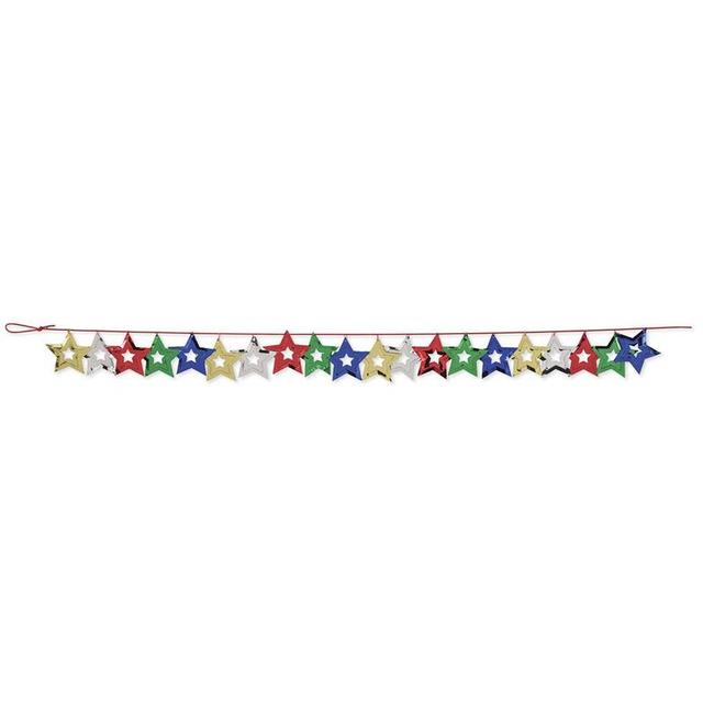 Creative Converting - Confetti Garland 9ft Multicolor Stars