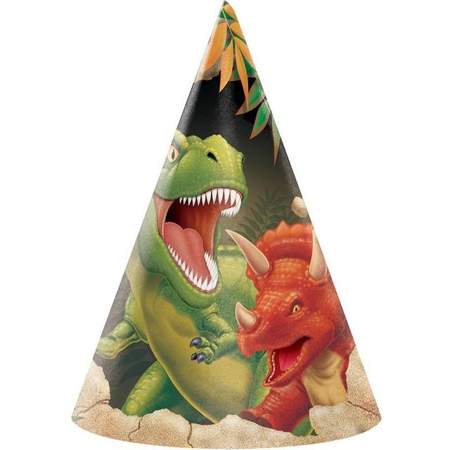 Creative Converting - Dino Blast Hat Child Size 8pcs