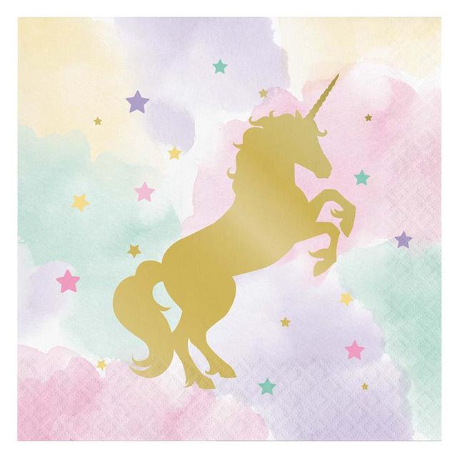 Party Zone - Unicorn Sparkle Luncheon Napkins 16pcs