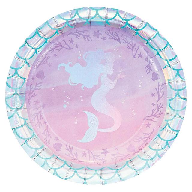 Creative Converting - Mermaid Shine Paper Plates 7" 8pcs