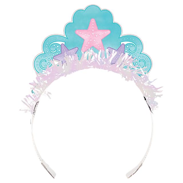 Creative Converting - Mermaid Shine Tiara With Fringe 8ct