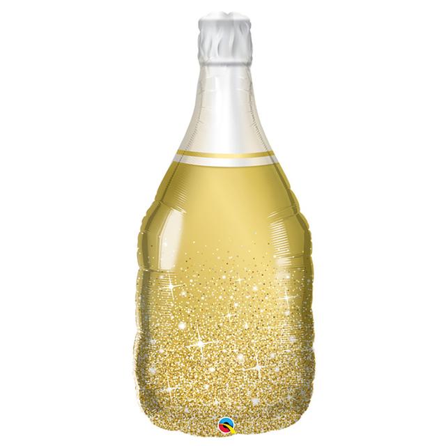 Qualatex - Golden Bubbly Wine Bottle 39in Foil