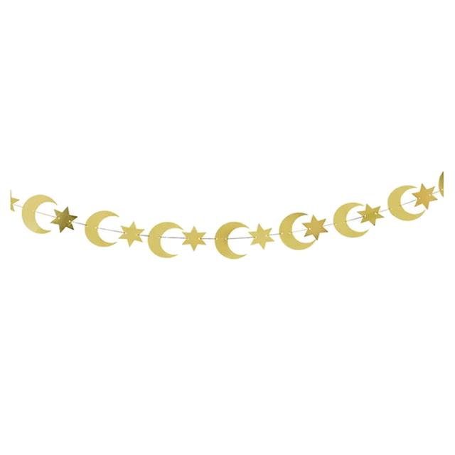 Hootyballoo - Moon & Star Gold Card Banner - 4m