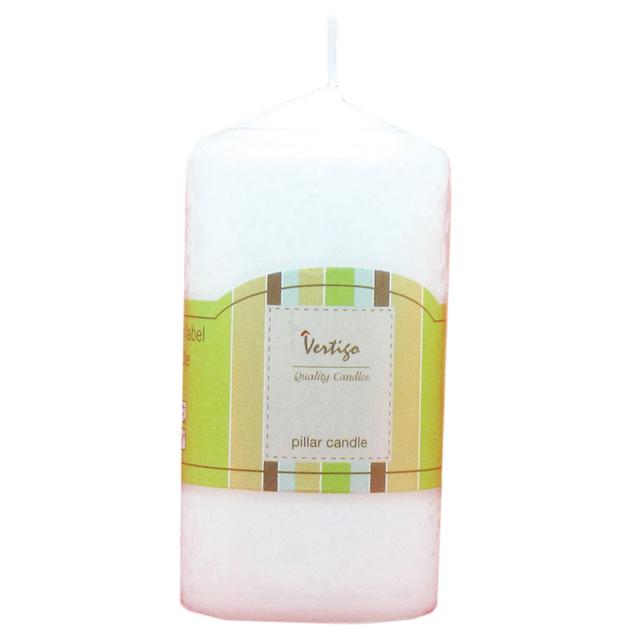 Party Zone -  Pillar Candle White 5 x 10 cm