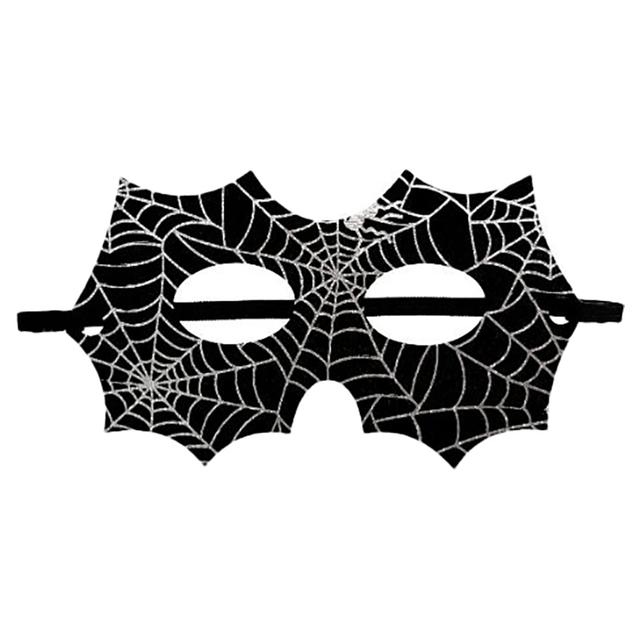 Party Magic - Halloween Spiderweb Adult Eye Mask - Black/White