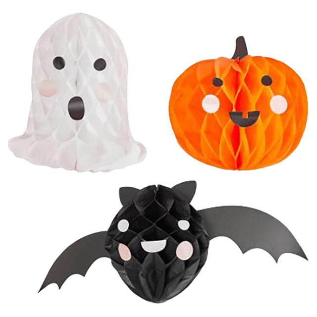 Hootyballoo - Halloween Character Honeycombs Decorations - 3pcs