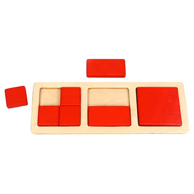 Edu Fun - Wooden Squares & Rectangles Board