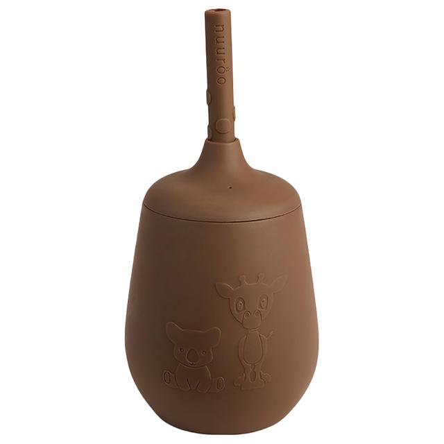 Nuuroo - Adita Silicone Cup With Straw - Acorn