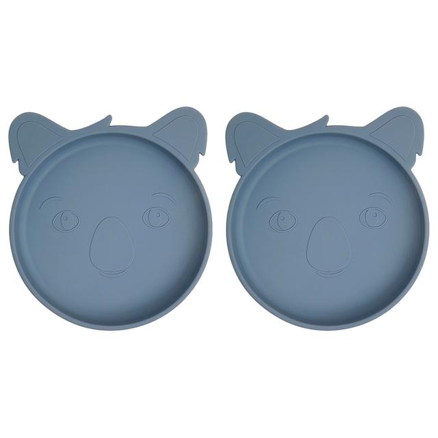 Nuuroo - Akila Silicone Koala Plate Pack of 2 - Bering Sea