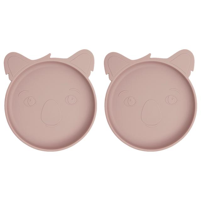 Nuuroo - Akila Silicone Koala Plate Pack of 2 - Woodrose