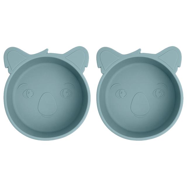 Nuuroo - Alex Silicone Deep Koala Plate Pack of 2 - Lead