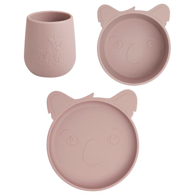 Nuuroo - Judi Silicone Koala Dinner Set 3pcs - Woodrose