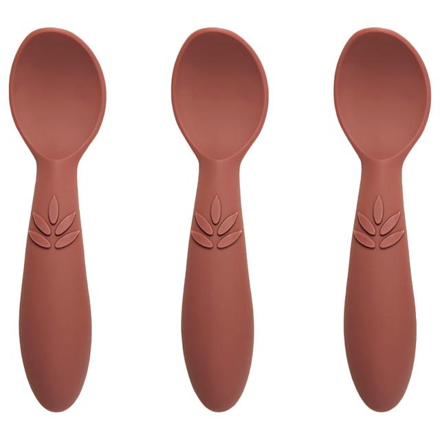 Nuuroo - Ella Silicone Spoon Pack of 3 - Mahogany